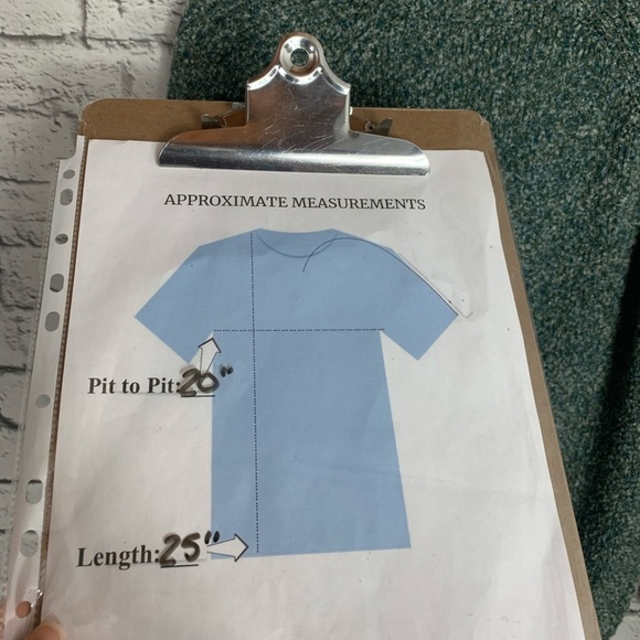 Jones New York Women’s Boucle Knit Sweater Green Blue Size Small Casual Pullover - Picture 4 of 9